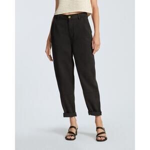 Everlane The TENCEL™ Relaxed Chino Pants Tapered Soft Slouchy Black NWT Size 2